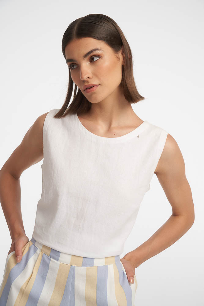 Ava Top / White