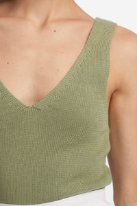 Isabel Knit Top / Moss