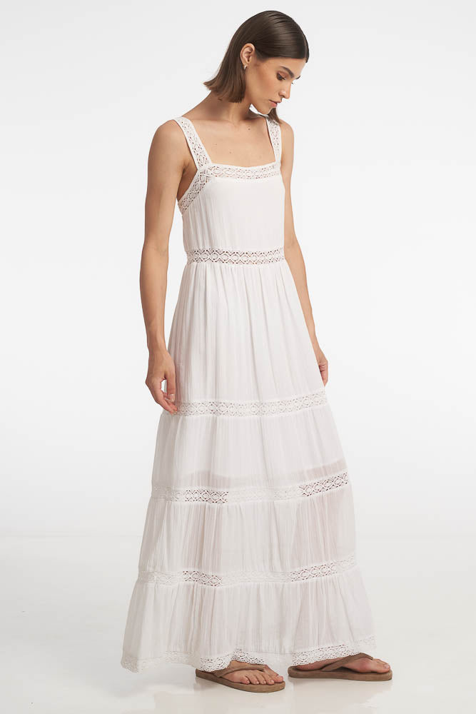 Megan Maxi Dress / White