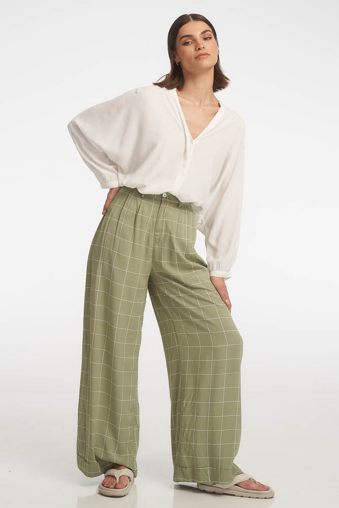 Vittoria Long Pants  / Moss Tiles