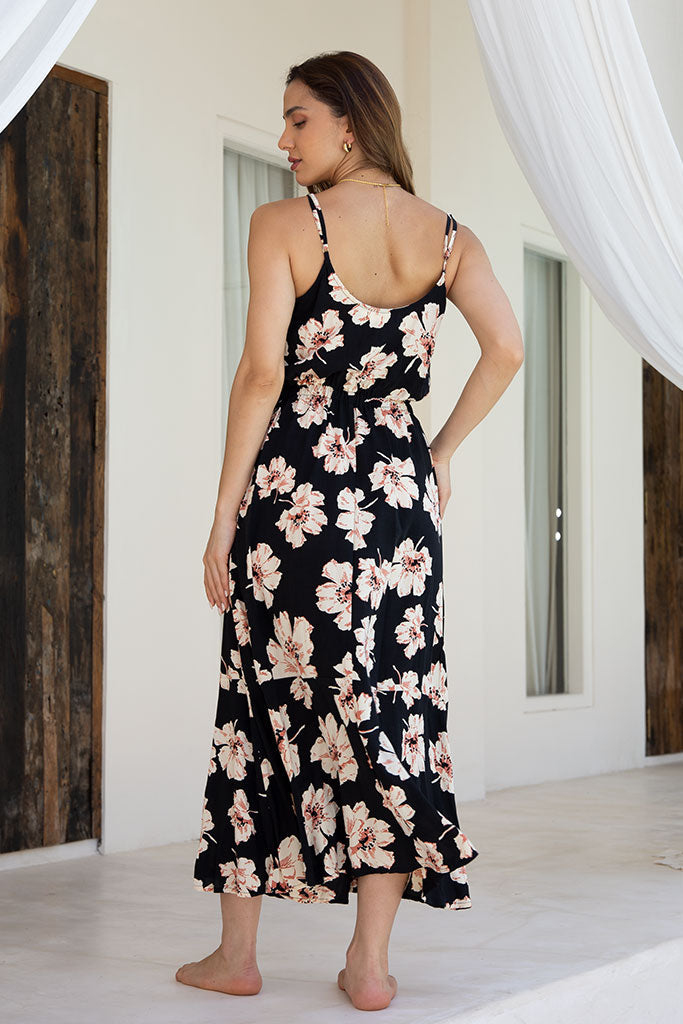 Beth Midi Dress / Hibiscus