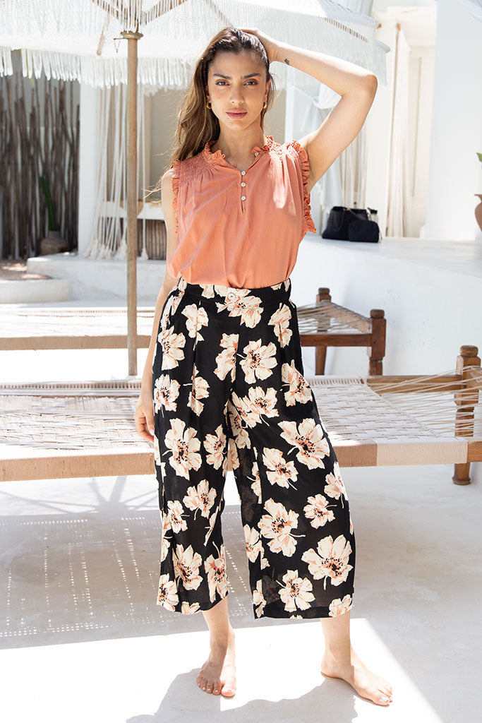 Carter 7/8 Pants / Hibiscus